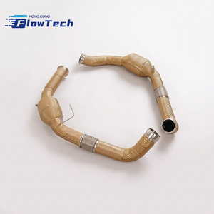 ท่อลงสเตนเลส 304 สำหรับรถปอร์เช่ พานาเมร่า 4S 971 2.9L V6 ทวินเทอร์โบ ระบบไอเสียไหลสูง ยูเออร์ 5 200 เซลล์ - Product Image 3
