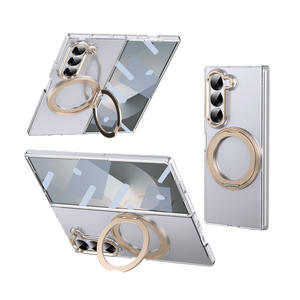 Soporte de anillo magnético de dos <span class=keywords><strong>colores</strong></span> a prueba de golpes Fold Zlip Phone Case para Samsung Galaxy Z Flip 7 6 5 <span class=keywords><strong>4</strong></span> 3 - Product Image 1