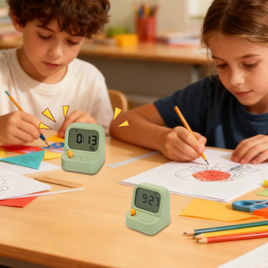 Réveil multifonction créatif pour étudiants, silencieux, avec compte à rebours positif, veilleuse lumineuse et fonction snooze pour enfants - Product Image 5
