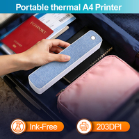 Imprimante thermique portable Netum A4 légère, mobilité illimitée, sans encre, haute vitesse 203 DPI, prise en charge de la connexion Bluetooth USB