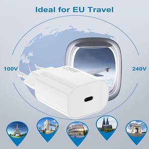 ชุดสายชาร์จเร็ว 25W PD หัวปลั๊ก EU พร้อมสาย USB C ความยาว 1 ม./1.5 ม./2 ม. รองรับการชาร์จเร็วพิเศษ 2.0 สำหรับ <span class=keywords><strong>Samsung</strong></span> S24 <span class=keywords><strong>iPhone</strong></span> 15 14 มาตรฐาน CE RoHS ขายส่ง - Product Image 2