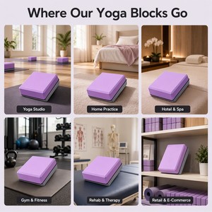 EVA Yoga Block <strong>Brick</strong> High Density Foam Fitness Gym Pilates <strong>Exercise</strong> Stretching Block 280g Camo Pattern 17 Colors Custom - Product Image 6
