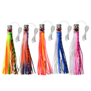 เหยื่อตกปลาโลหะแบบทรอลลิ่ง UV ขนาด 185 มม. น้ำหนัก 87 กรัม สำหรับตกปลาใหญ่ เช่น มาร์ลิน ทูน่า วาฮู ในทะเล - Product Image 6