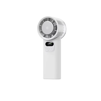 Ventilateur de poche pliable 5 vitesses rechargeable par USB, batterie 4000 mAh, emballage en boîte couleur - Portable pour voiture, extérieur, voyage et bureau