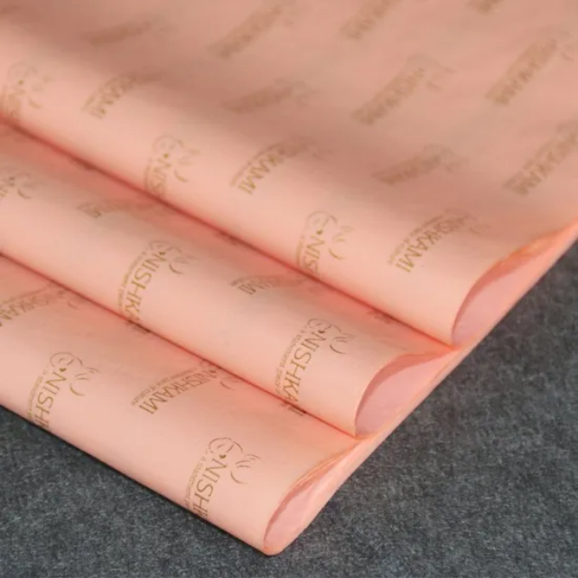 Hot Selling Recyclable Biodegradable Eco-Friendly Specialty Paper Clothing Packaging Custom Printed Logo Gift Wrap Resin Coated