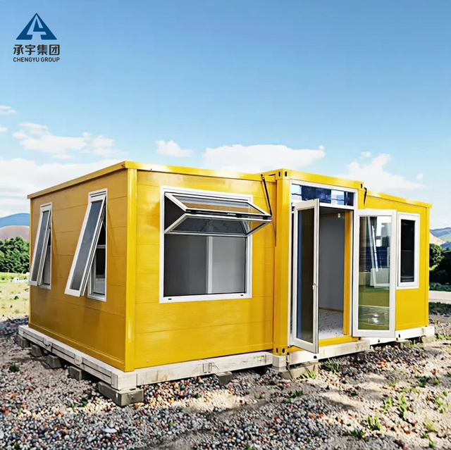 Expandable Container Houses 20ft 40 Mobile Modular Steel Tiny Home With Bathroom Portable Foldable House