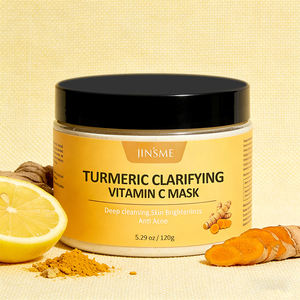 Masque facial au curcuma blanchissant OEM ODM 120g avec vitamine C et extrait d'avoine, apaisant et antioxydant pour les soins quotidiens de la peau - Product Image 4