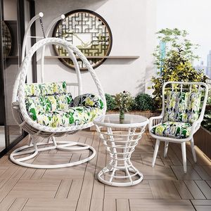 Balcony Hanging Chair Courtyard Hanging Basket Rattan Chair <b>Hammock</b> Bird's Nest Chair Outdoor Cradle Chair - Product Image 2