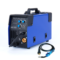 Nouvelle soudeuse portable à onduleur IGBT Hanzo 25kg pour fil CO2 Arc MMA 220V 250A, machine à souder MIG-250 5-en-1, fil de 0,6-1,0 mm