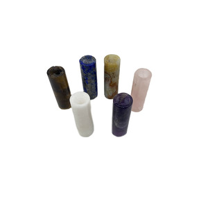 Pipa de <span class=keywords><strong>jade</strong></span> natural personalizable para fumar soporte de piedra de energía - Product Image 3