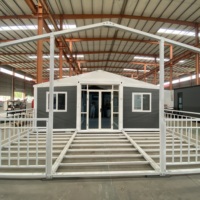 Villa de luxe préfabriquée mobile 20/40 pieds, 2, 3, 4, 5 chambres, maison conteneur extensible, hôtel, salon moderne, centre commercial