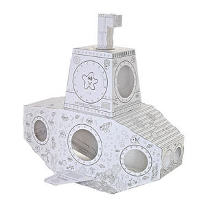 Licht Muziek 3D Submarine Kartonnen Tekening Diy Doodle Voor Kids - Product Image 2