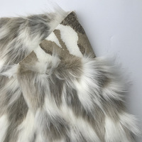 Stock 100% Polyester 50 mm Long Pile Faux Animal fourrure de renard tissu en peluche vêtements pour femmes sac chaussures jouets en peluche