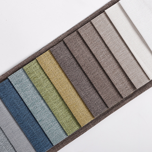 Tissu d'ameublement 240GSM 100% polyester aspect <span class=keywords><strong>lin</strong></span>, tissé, respirant, résistant aux déchirures, pour canapé et meubles - Product Image 3