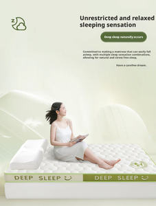 Matelas hybride pour la maison - Matelas à ressorts indépendants détachable, base rigide en latex, housse amovible en coton et lin lavable pour usage domestique - Product Image 3