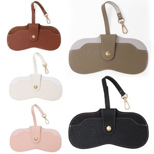 Snap Button Closure Eyeglasses Pouch Leather Sunglasses <b>Case</b> Packaging Storage Ideal Gift <b>for</b> <b>Glasses</b> Wearers & Fashion Lovers - Product Image 2
