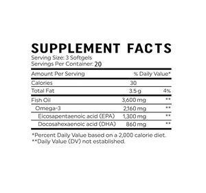 Olio di Pesce <span class=keywords><strong>Omega</strong></span> <span class=keywords><strong>3</strong></span> a Tripla Concentrazione 3600 mg, Oltre 2100mg di Acidi Grassi <span class=keywords><strong>Omega</strong></span>-<span class=keywords><strong>3</strong></span> con 860mg di DHA e 1300mg di EPA - Product Image 2