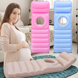 thumbnail image 2 of Pregnancy Sleep Aid Inflatable Pregnancy Pillow With Hole - Tummy Support Mattress For Stomach & Side Sleepers, Pink Belly Support Mattress With Hole 2 of 12