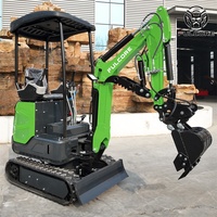 Mini-excavatrice FULCORE CE EPA EuroV certifiée ISO, 1,5 tonne, protection du cylindre, pour les infrastructures urbaines, mini-excavatrice de petite taille