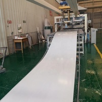 Feuille de marbre PVC légère haute résistance plastique PE 3mm facile à couper pour la stratification de modèles décoratifs de publicité intérieure/extérieure