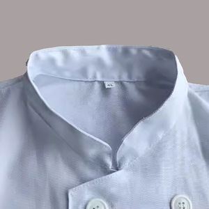 Cotton Chef Uniform Short Sleeve White Double Breasted Workwear For Restaurants Hotels Bakeries Schools Canteens - Product Image 4