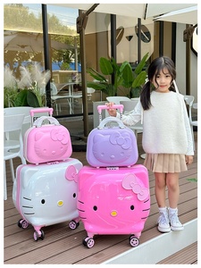 20 pollici Kawaii Kt gatto valigia da viaggio quattordici pollici custodia cosmetica grande capacità Multi-funzionale bagaglio per i bambini - Product Image 5