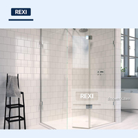 Écrans de panneau de douche en verre sans cadre certifiés CE 8mm 10mm 12mm style ouvert coulissant pour salles de douche d'hôtel et d'appartement