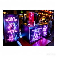 Affiche publicitaire EL pour réfrigérateurs et congélateurs. À coller sur la porte, le panneau latéral ou le dessus. pour les promotions de boissons et de glaces