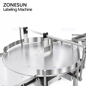 ZONESUN ZS-TB700D Étiqueteuse automatique à double tête pour bouteilles et bocaux ronds, machine d'étiquetage latéral enveloppant, pour surfaces plates supérieures et inférieures - Product Image 2