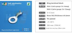 Morsettiera a vite in ottone stagnato Heli per auto e PCB, connettore a 2, 3 pin, passo 5.08mm, montaggio a innesto o incorporato - Product Image 4