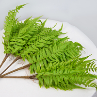 Mur végétal artificiel ZZ, gazon synthétique à tige unique, feuilles de fougère en plastique, fausse herbe pour la décoration de la maison et des mariages, plantes artificielles