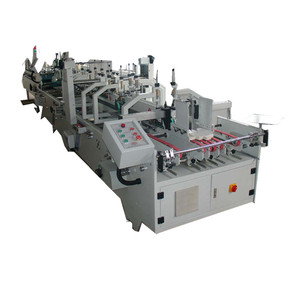 automatic corrugated small carton box folder gluer making machine