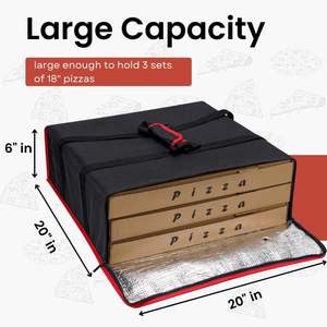 Sac de livraison de pizza isotherme sur mesure en gros d'usine, sac à dos de livraison, sac de livraison de nourriture pour moto - Product Image 6