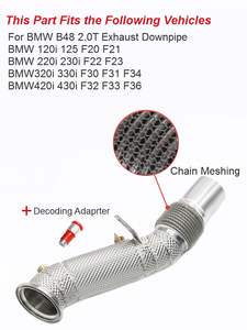Tubo de escape de coche para <span class=keywords><strong>BMW</strong></span> B48 2,0 T 120i 125i F20 F21 220i 230i F22 F23 330i <span class=keywords><strong>320i</strong></span> F31 F34 420 430i F33 F36 B58 N20 - Product Image 2