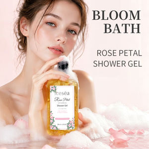 Gel Douche aux Pétales de Rose OEM 350ml – Nettoyant Nourrissant, Apaisant, Hydratant, Éclaircissant – Lavant Corporel Floral Personnalisable avec Logo – Produit de Bain - Product Image 2