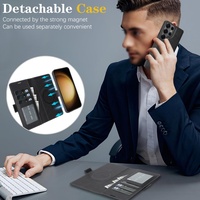 Étui portefeuille détachable Q1 de haute qualité pour iPhone 13 14 15 16 17 Pro Max, coques magnétiques pour Samsung S25 S24 Ultra Google