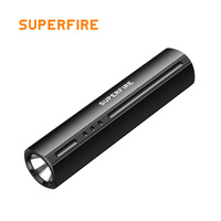 Mini lampe de poche usb à lumière led, en aluminium, intensité d'éclairage réglable, rechargeable, bon marché, batterie portable, pour vélo
