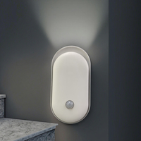 Veilleuse murale LED intelligente A96HWX avec capteur PIR pour chambre à coucher, contrôle de la lumière et détection de présence humaine