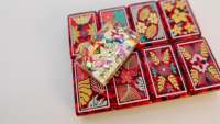 Pré-vente : Tuiles de Mahjong de Noël Merry Merry Holiday - Édition Limitée, 165 tuiles en acrylique sculptées, jeu de Mahjong américain