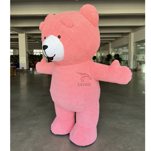 Disfraz de Mascota de Oso de Peluche Bailarín Feliz para Fiestas, 2m 2.6m, Disfraz de Mascota de Oso de Peluche Inflable de Dibujos Animados con Certificación CE para Eventos - Product Image 3
