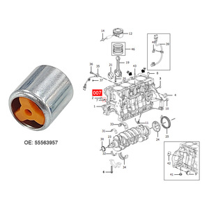 Válvula de Flujo de Aceite 55563957 Naranja para Reparación de Motor Chevrolet Cruze Opel - Product Image 1