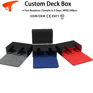 Torson - Caja de Cartas Portátil, Ecológica, Reciclable, de Doble Cara, con Logotipo Personalizado al por Mayor, para Juegos de Cartas Coleccionables, con Capacidad para más de 120 Cartas - Product Image 1