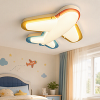 Lampe de chambre d'enfant en acrylique, nuage de dessin animé, plafonnier LED créatif, chambre à coucher, fer, plafonnier LED moderne pour enfants avec télécommande