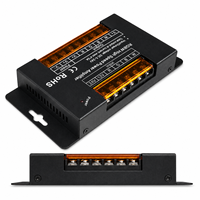 Penguat Sinyal RGBW Kecepatan Tinggi DC 5-24V 4 Kanal 10A X 4CH Terminal Sekrup untuk Kit Pengontrol Strip LED RGBW