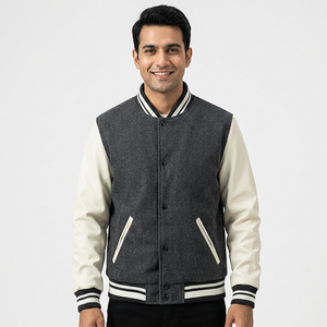 À la mode Adulte Jeunesse Hommes Collège Baseball Varsity Veste Saison D'hiver Sur Mesure 100% Coton Polaire Avant Logo Qualité - Product Image 1