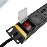Venta caliente montaje en rack tira de alimentación Protector contra sobretensiones interruptor de enchufe de Hotel equipo de distribución de energía PDU enchufe de extensión