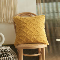 Haute qualité luxe Style moderne couleur unie lavable Super doux oreillers européen doux maison housse de coussin