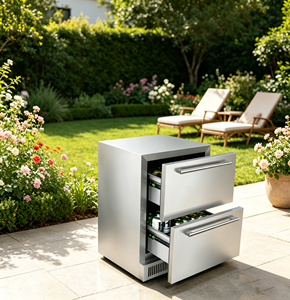 Vanace Sleek Smart Touch Refrigerator with Dual-Zone Cooling and 145L Storage Capacity Wine & Beverage Coolers - Product Image 1