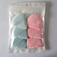 Poudre de velours cristal ultra doux nouvel outil de maquillage double visage coussin d'air triangle flocage bouffée éponge de coton pour cosmétique en vrac