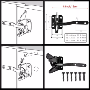 Tiêu chuẩn có thể khóa hàng rào chốt thép cho hàng rào Gỗ Cổng an ninh ngoài trời cổng vườn phần cứng - Product Image 5